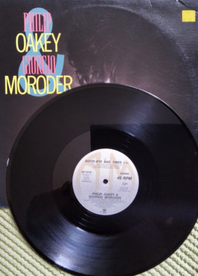 Philip Oakey & Giorgio Moroder   Good-Bye Bad Times 12'' single vinyl record 1985
