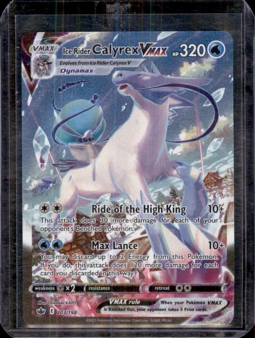 ポケモンカードゲーム Ice Rider Calyrex VMAX 203/198 Amazon.com: Ice Rider Calyrex VMAX - 046/198 - Ultra Rare