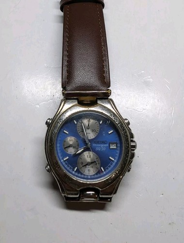 時計 SEIKO 7T32-7G50 QUARTZ CHRONOGRAPH Seiko 7T32-7G50 Chronograph Stainless Steel Date Quartz Mens