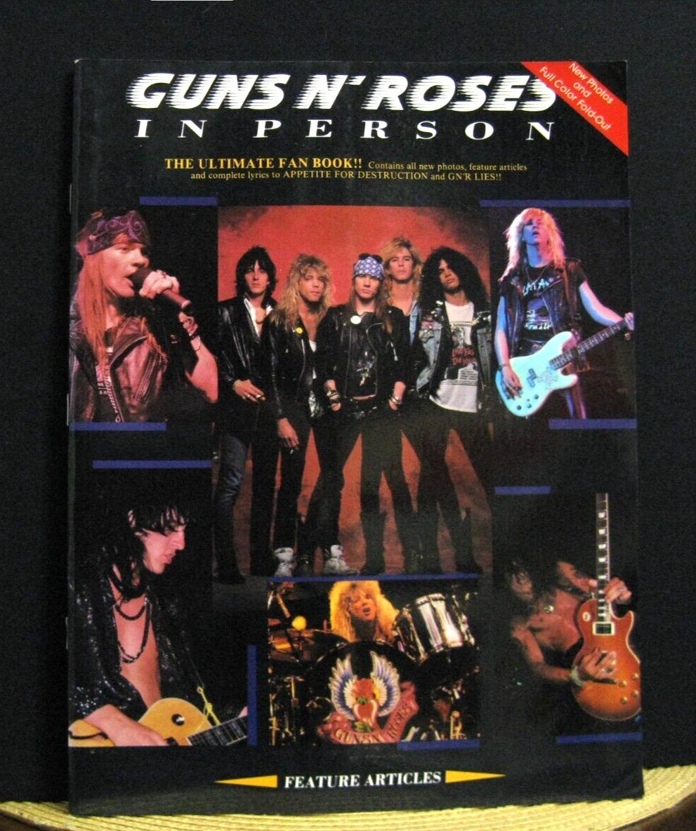 GUNS N' ROSES OFFICIAL 1989 VINTAGE BOOK. | eBay