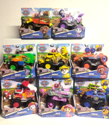 PAW PATROL-RESCUE WHEELS-COMPLETE SET OF 8! WITH 2 EXCLUSIVE PUPS-NEW IN PKG!