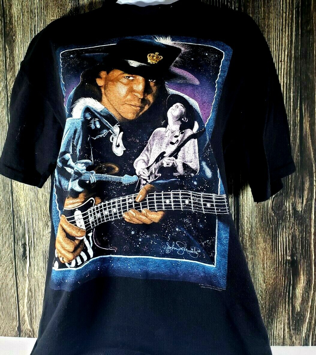 Stevie Ray Vaughan 1989 Tour Tシャツ Vtg 1989 Stevie Ray Vaughan Double Trouble Concert T-shirt
