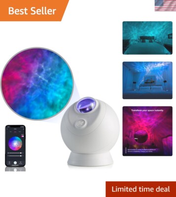 Sky Lite Evolve - Galaxy Projector, LED Nebula Lighting, WiFi App, for Medita...
