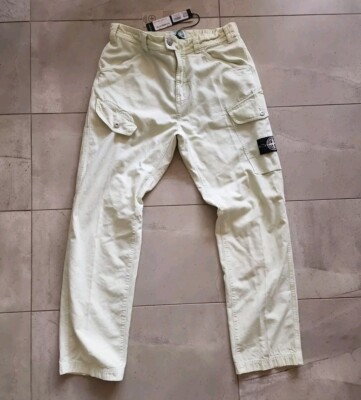 Made In Italy Mint Stone Island Closed Loop Cargo pants 33 Tinto Terra Green