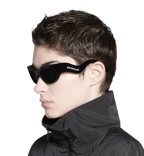 BALENCIAGA BALENCIAGA HAMPTONS BB0320S - 001 BLACK SUNGLASSES