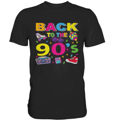 90er Jahre Retro Motto Party 90s Kostüm  I Love 90's T-Shirt - Premium Shirt