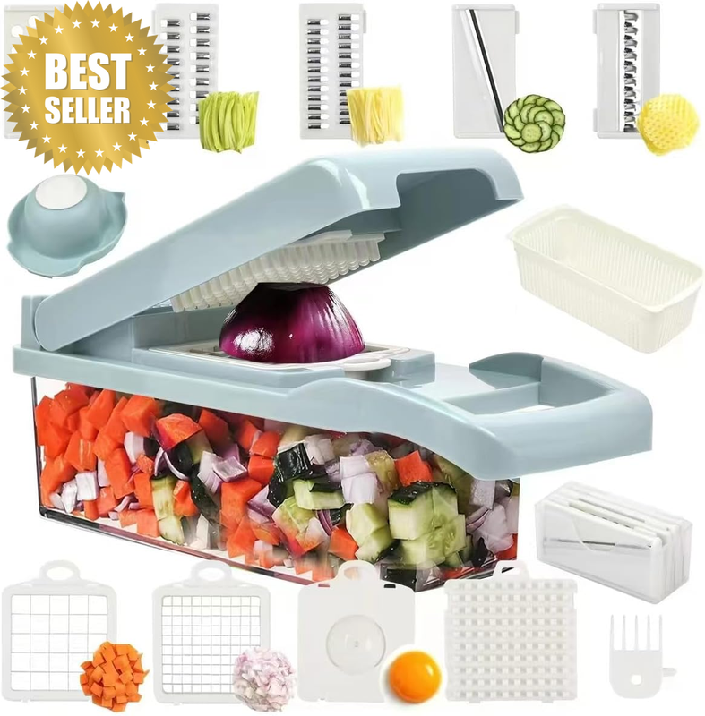 Vegetable Chopper, Onion Chopper, 15 in 1Professional Food Chopper Multifunction