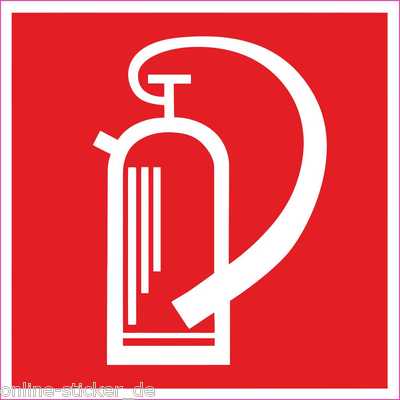 Aufkleber Feuerlöscher  Sicherheit, Feuerschutz, Aufkleber 2052