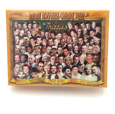 Flickback 1930 s Challenge Double Puzzle 500 Pieces 19''x13''