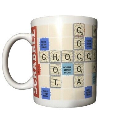 Scrabble coffee mug 2014 Hasbro game board design