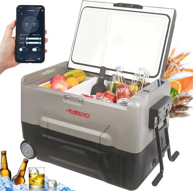 Portable Car Fridge Cooler 38Qt Camping Travel Mini Refrigerator Freezer 12/24V