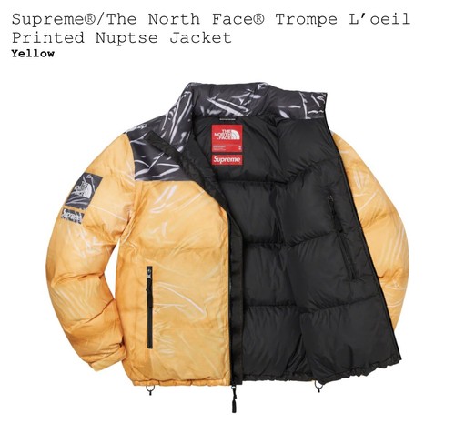 Supreme /The North Face Trompe L'oeil Printed Nuptse Jacket (Small
