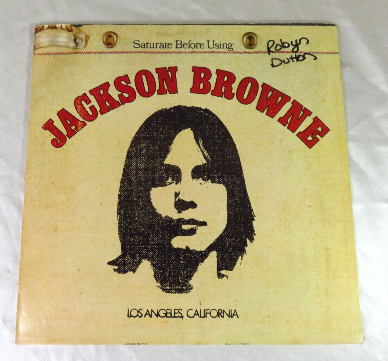 K*d様 JACKSON BROWNE✴︎Saturate Before Usi JACKSON BROWNE “SATURATE BEFORE USING“ 1972 LP, ASYLUM SD