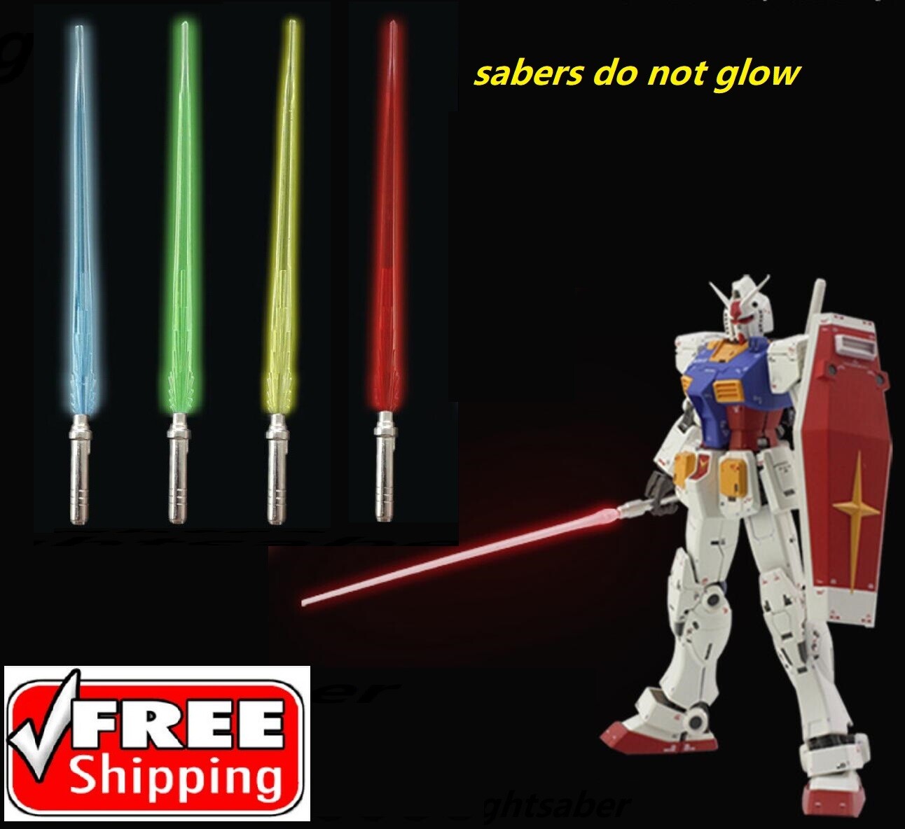 2 x light sabers 1/100 D-Art Figma Kamen Rider MG gundam 1/6