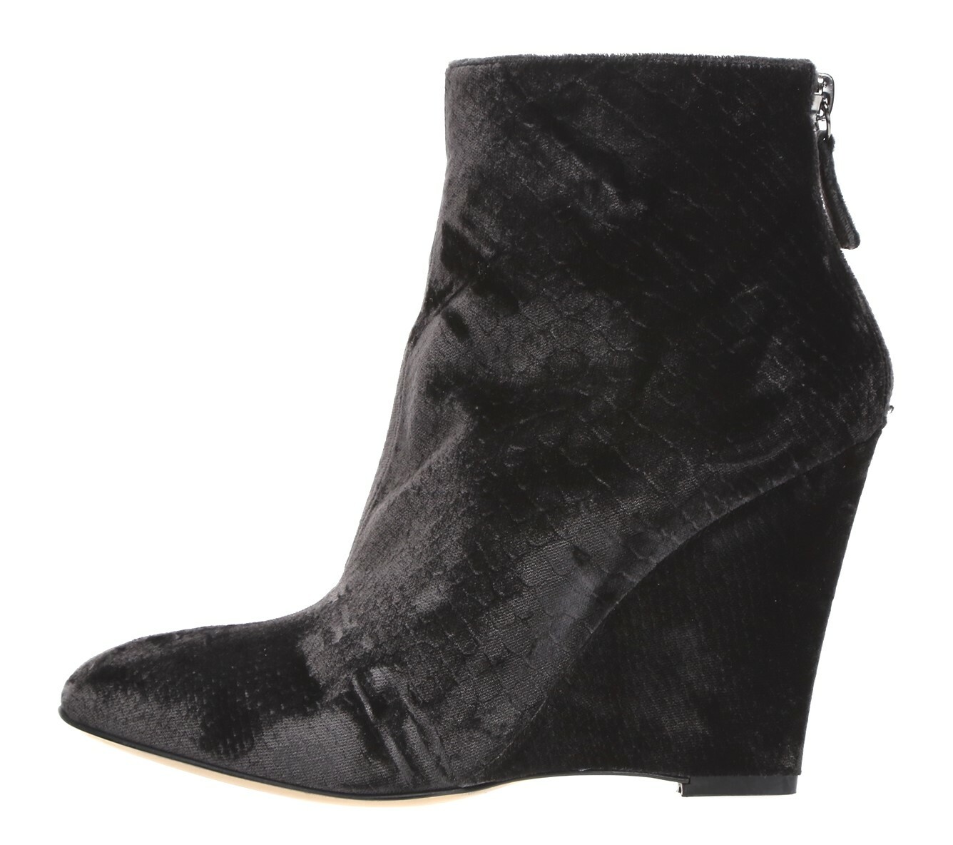 MARVIN K. Women's Dark Gray Wedge ankle Booties Size 6