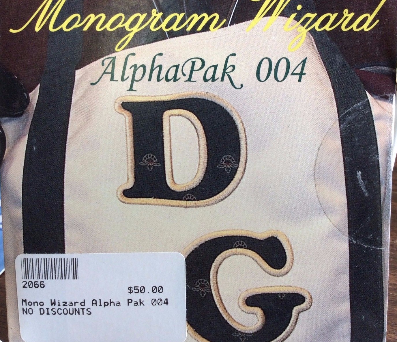 MONOGRAM WIZARD ALPHA PAK 004- EMBROIDERY CD | eBay