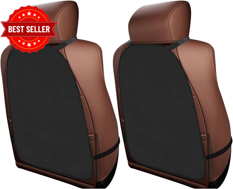 2 Pcs Car Kick Mats, Back Seat Protector for Kids, Auto Seat Back | Kick Protect