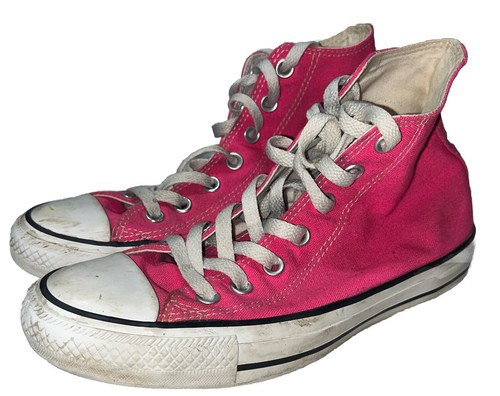 Vintage 1980s Converse All Star Hi Pink USA Women's Sz 7