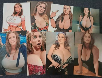 STEPHANIE MCMAHON *LOT OF 8 HQ 4''×6'' CUSTOM PHOTO CARDS
