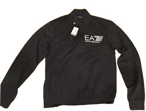 □EA7□ ブラックトレーナー STRIKE 7 EA7 Emporio Armani Logo
