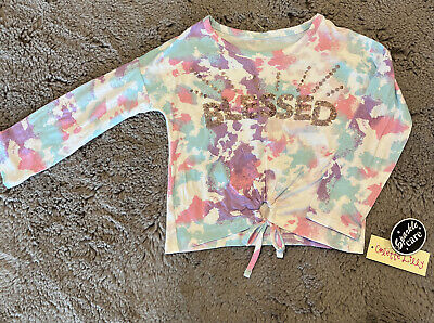 Colette Lilly Girls Toddler Long Sleeve Tie Dye Blessed Top Multi Size 2T