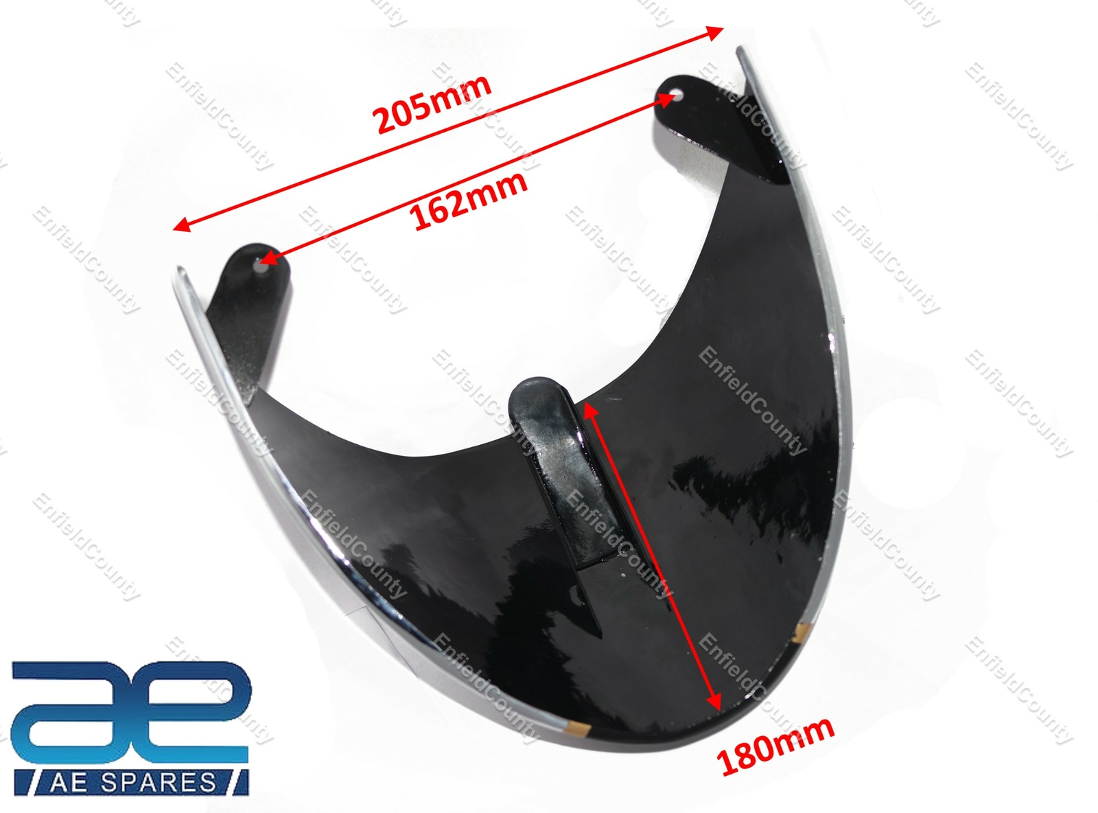 Single Seat Cowl Black & Chrome For Royal Enfield Continental GT 650cc 
