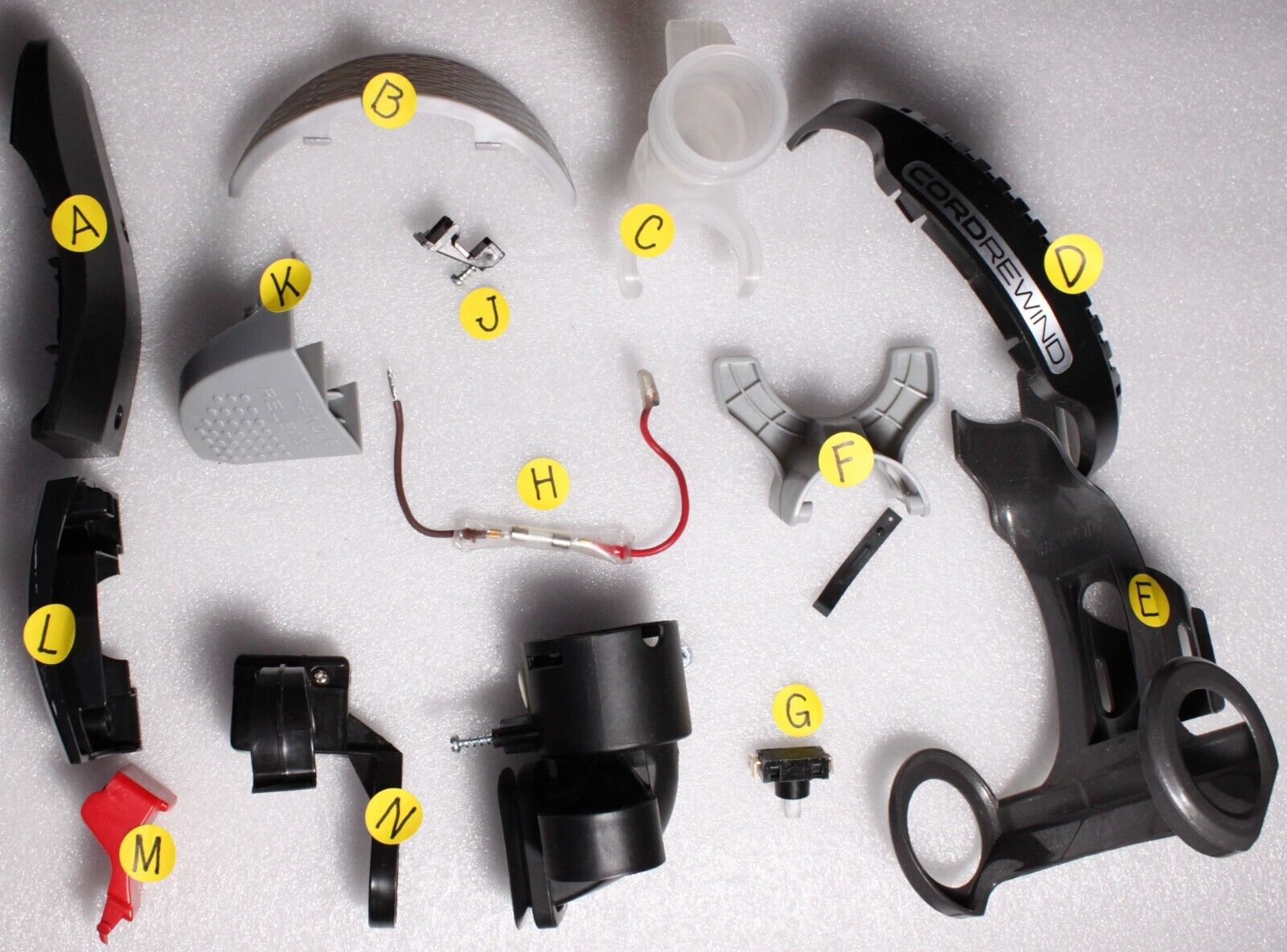 Dirt Devil UD70187 POWERMAX VACUUM CLEANER REPLACEMENT PARTS- CHOOSE PART
