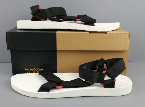 Teva Original Universal Sport Sandals Mens 13  EU 47 Black White Sole New