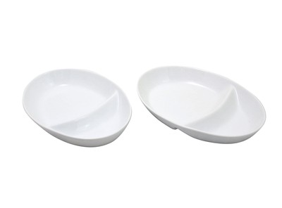 Castle Enter Prize Curry Plate Pasta Plate Set of 2 Divider Plate Oval Ce 834