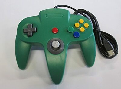 Nintendo N64 USB Controller Green By Mars Devices Gamepad Brand New