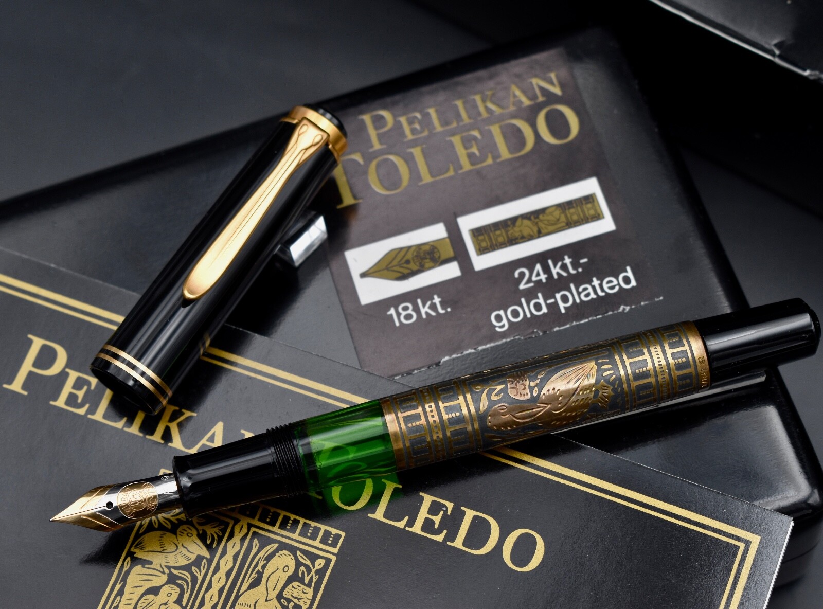 Pelikan ペリカン 万年筆 18K 30 plated gold EF Pelikan ペリカン 万年筆 18K 30 plated gold EF