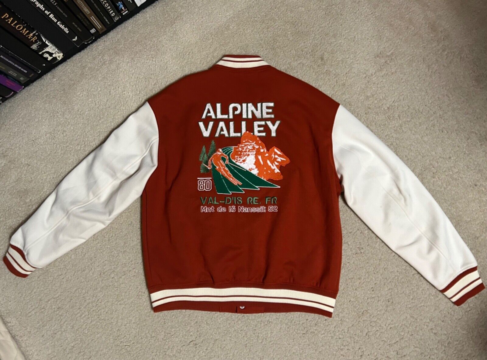 Zara SKIING men's ALPINE VALLEY letterman JACKET sz XL Zara SKIING men's ALPINE VALLEY letterman JACKET sz XL