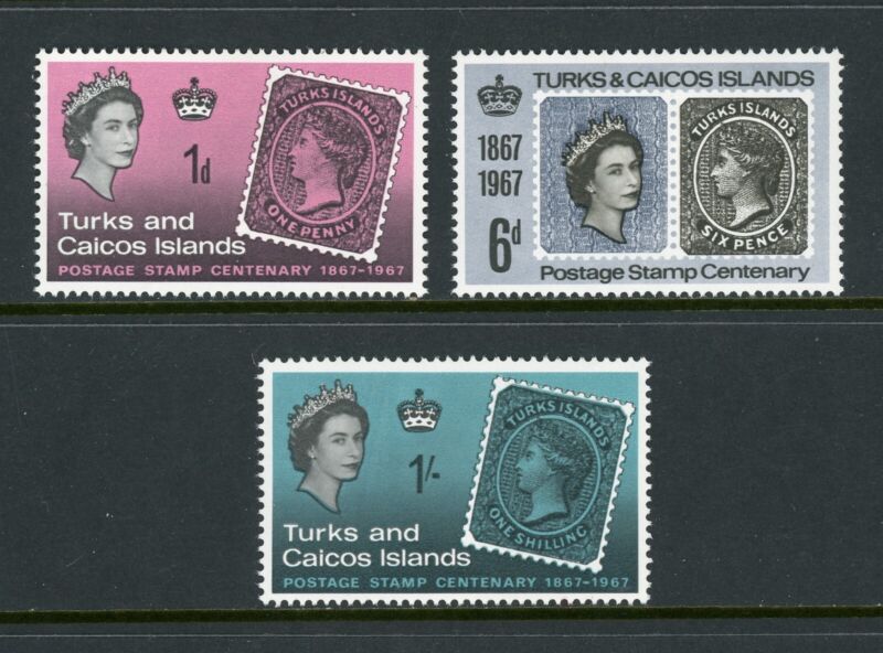 Turks & Caicos Scott #172-174 MNH Turks Island Postage Stamps ANN $$ 414557