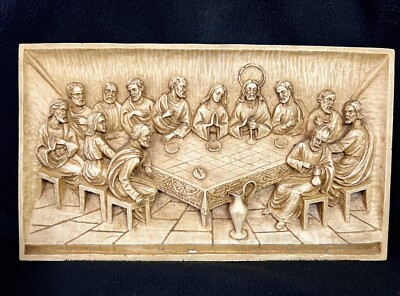 LAST SUPPER WALL ART  3D RESIN  BY DA VINCI