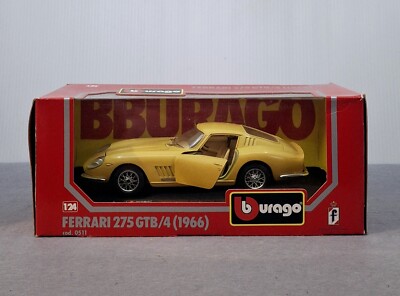 Burago 1:24  Ferrari 275 GTB/4 1966 Diecast Model Car. SEE DESCRIPTION 