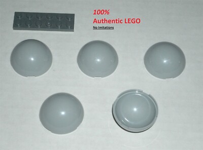LEGO NEW 4x4 Light Bluish Grey Hemisphere (5x) 6475549 Brick 35320