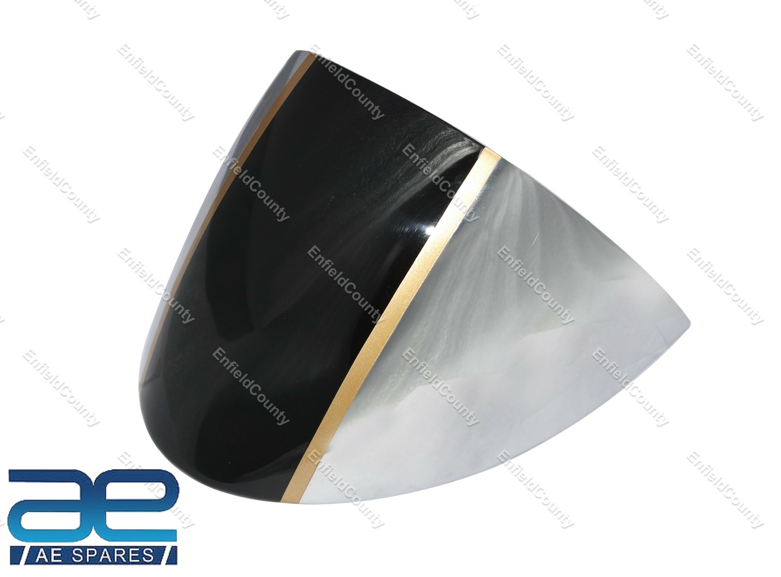Single Seat Cowl Black & Chrome For Royal Enfield Continental GT 650cc 