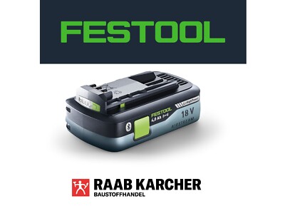 FESTOOL HighPower Batterie BP 18 Li 4,0 HPC-ASI Batterie 18V 4,0Ah Bluetooth ...