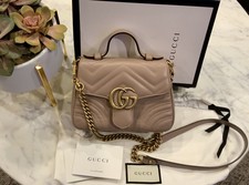 gg marmont matelassé mini bag dusty pink