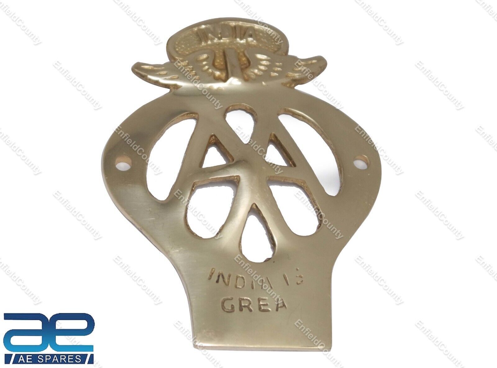 For Vintage Triumph AA Association Membership Car Badge Brass  