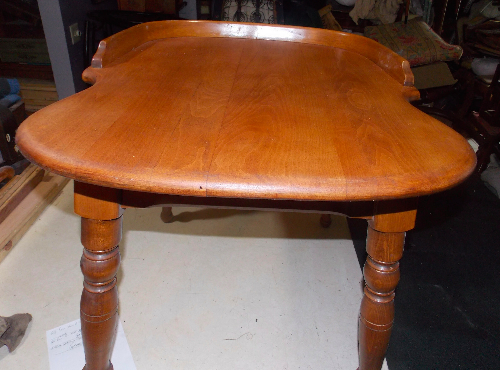 Heywood-Wakefieldサイドテーブル Heywood Wakefield Mid Century Maple Wheat Step Side Table