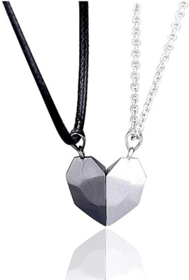 Two Souls One Heart Magnetic Pendant Necklaces for Couples