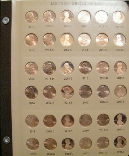 2010 to 2022 PDS Lincoln Shield Gem Proof Penny Dansco Complete set Awesome!