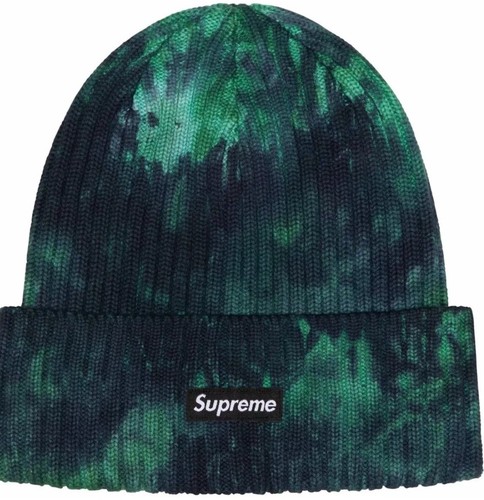 SUPREME OVERDYED BEANIE SPLATTER GREEN OS SS24 WEEK 1 BRAND