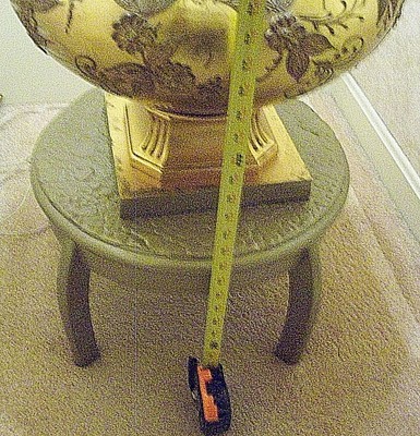 ANTIQUE 1920'S FRENCH ANTIQUE LAMP & SHADE AND STAND ONE OF A KIND 64 INCHES HI