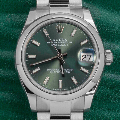 Rolex Datejust 31 | 278240 | Mint green dial | 2022 | Unworn full set