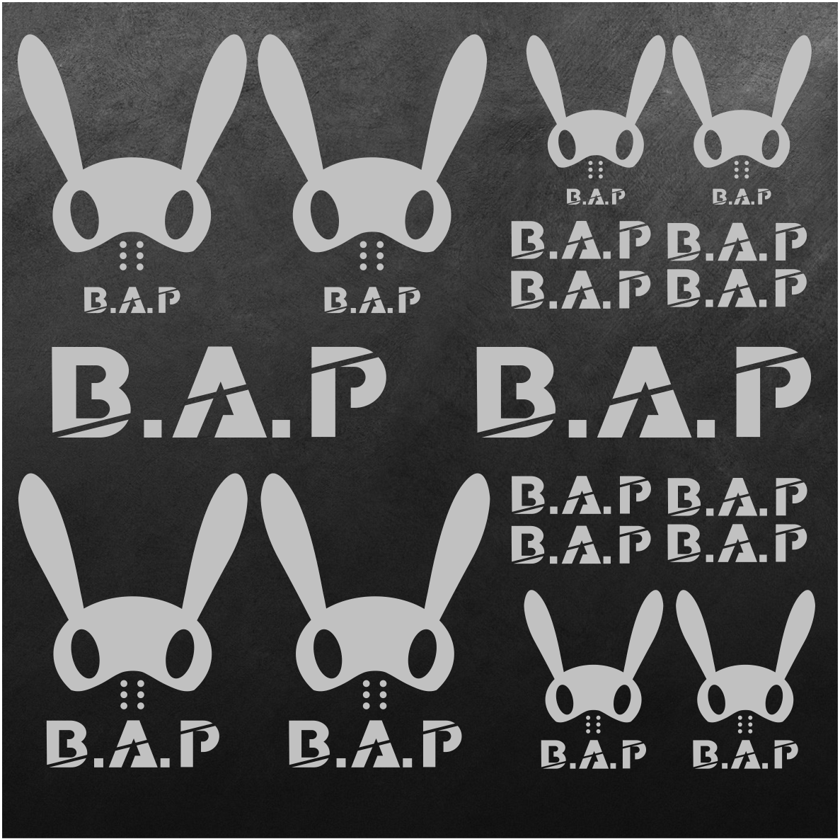 BAP kpop aufkleber B.A.P. sticker für telefon laptop 18 Stücke Set fanartikel 