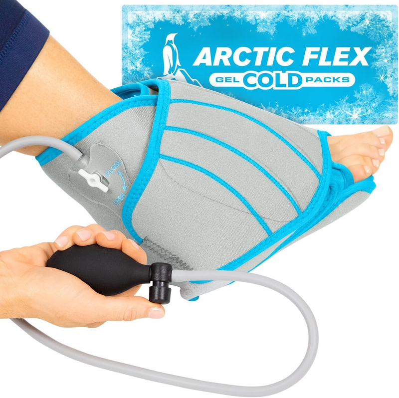 Compression Ankle Ice Pack Wrap for Foot Pain Relief - Soft Co...