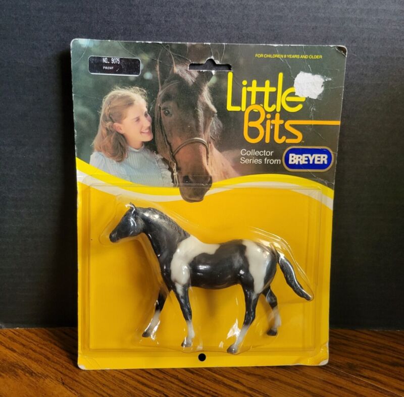 Vintage Breyer Horse Little Bits PAINT BAY PINTO NO. 9075 NOS 1990
