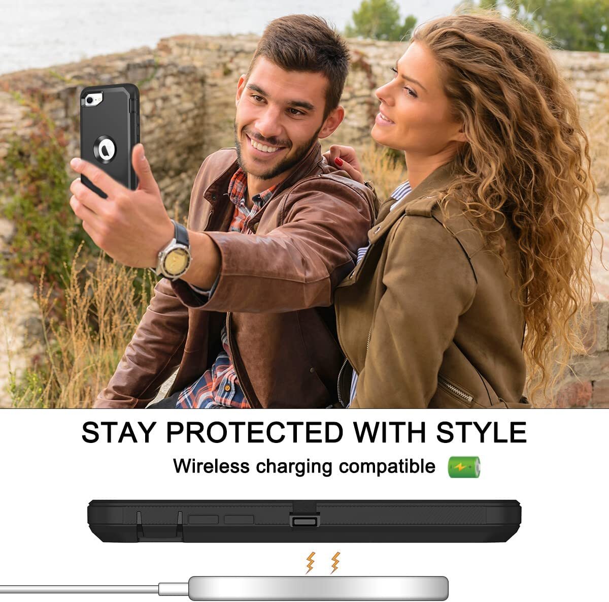 For iPhone SE 2020/2022 Shockproof Defender Case Cover w/ Belt Clip & Screen 